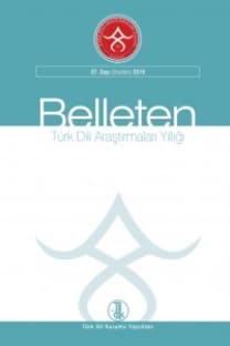 Türk Dili Araştırmaları Yıllığı - Belleten-Cover