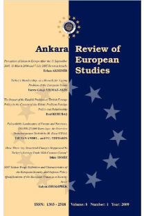 Ankara Avrupa Çalışmaları Dergisi-Cover