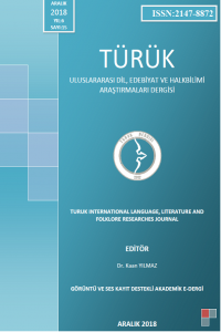 TÜRÜK Uluslararası Dil Edebiyat ve Halk Bilimi Araştırmaları Dergisi-Cover