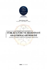Türk Kültürü ve Medeniyeti Araştırmaları Dergisi-Cover