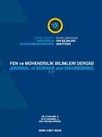 Beykent Üniversitesi Fen ve Mühendislik Bilimleri Dergisi-Cover