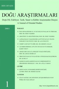 Doğu Araştırmaları-Cover