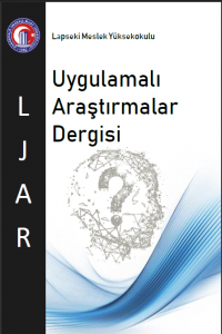 Lapseki Meslek Yüksekokulu Uygulamalı Araştırmalar Dergisi-Cover