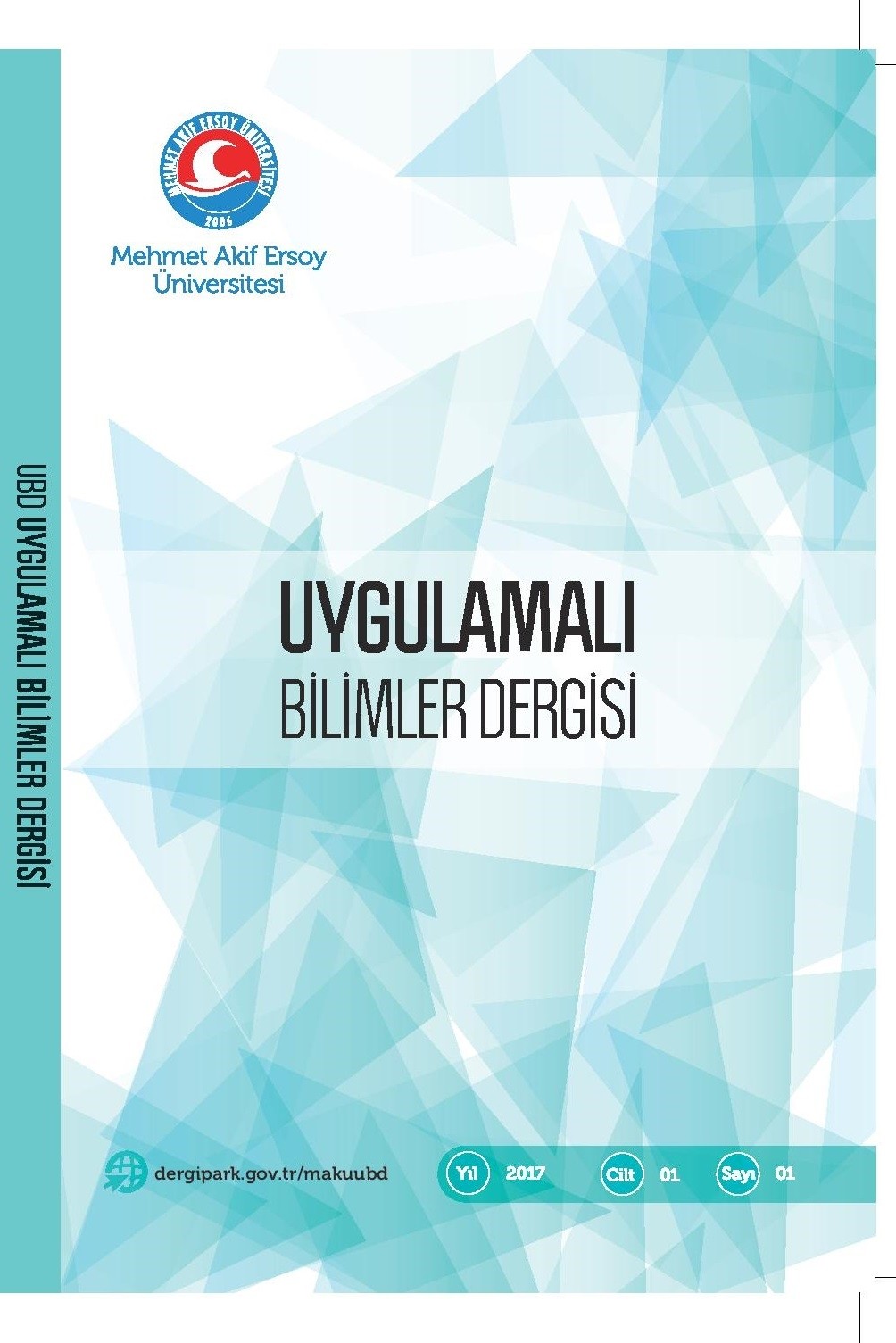 Mehmet Akif Ersoy Üniversitesi Uygulamalı Bilimler Dergisi-Cover