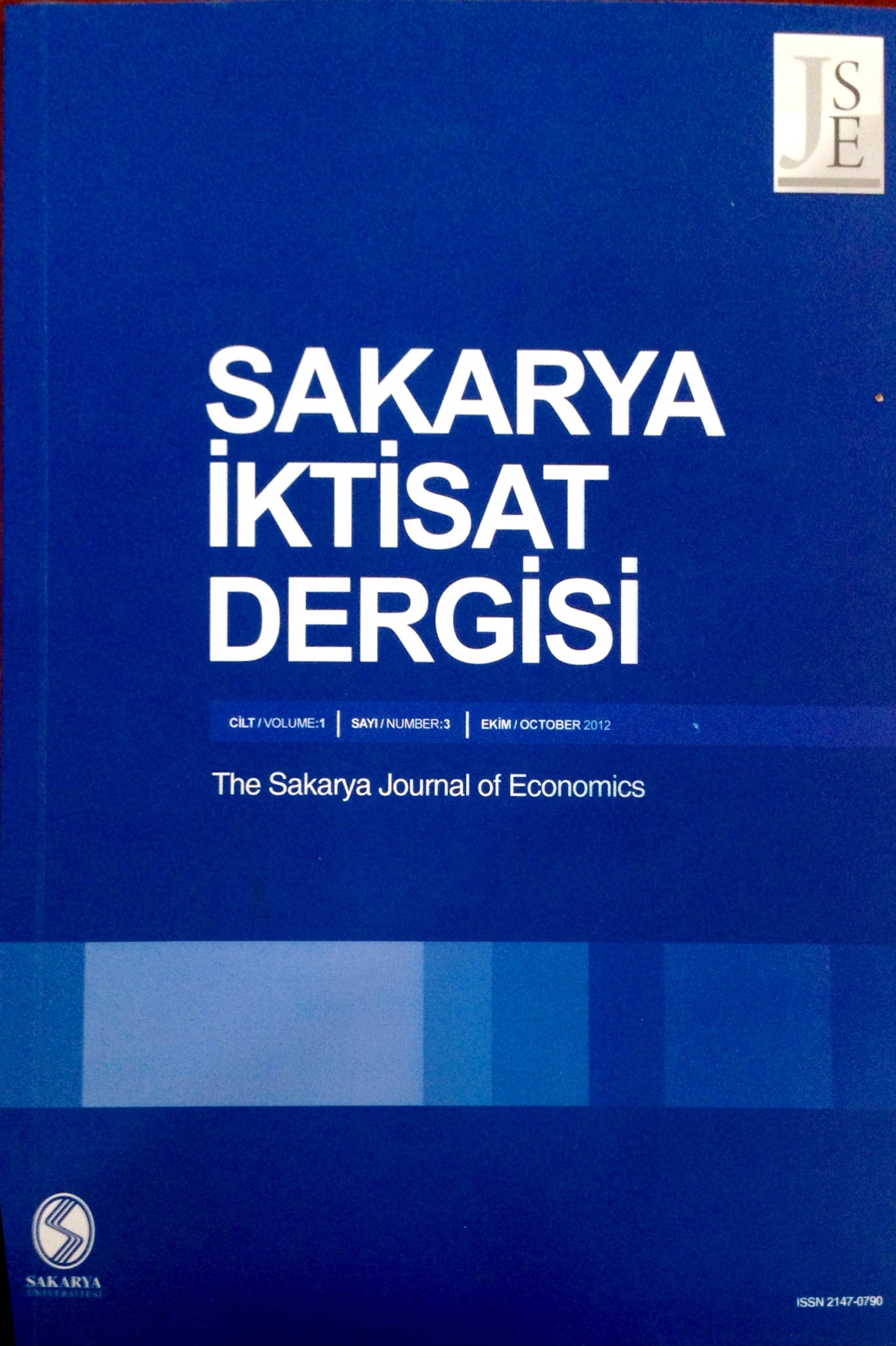 Sakarya İktisat Dergisi-Cover