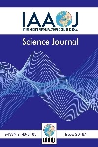 International Anatolia Academic Online Journal Sciences Journal-Cover