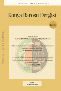 Konya Barosu Dergisi-Cover