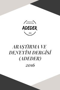 Araştırma ve Deneyim Dergisi-Cover