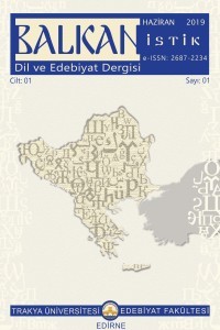 Balkanistik Dil ve Edebiyat Dergisi-Cover