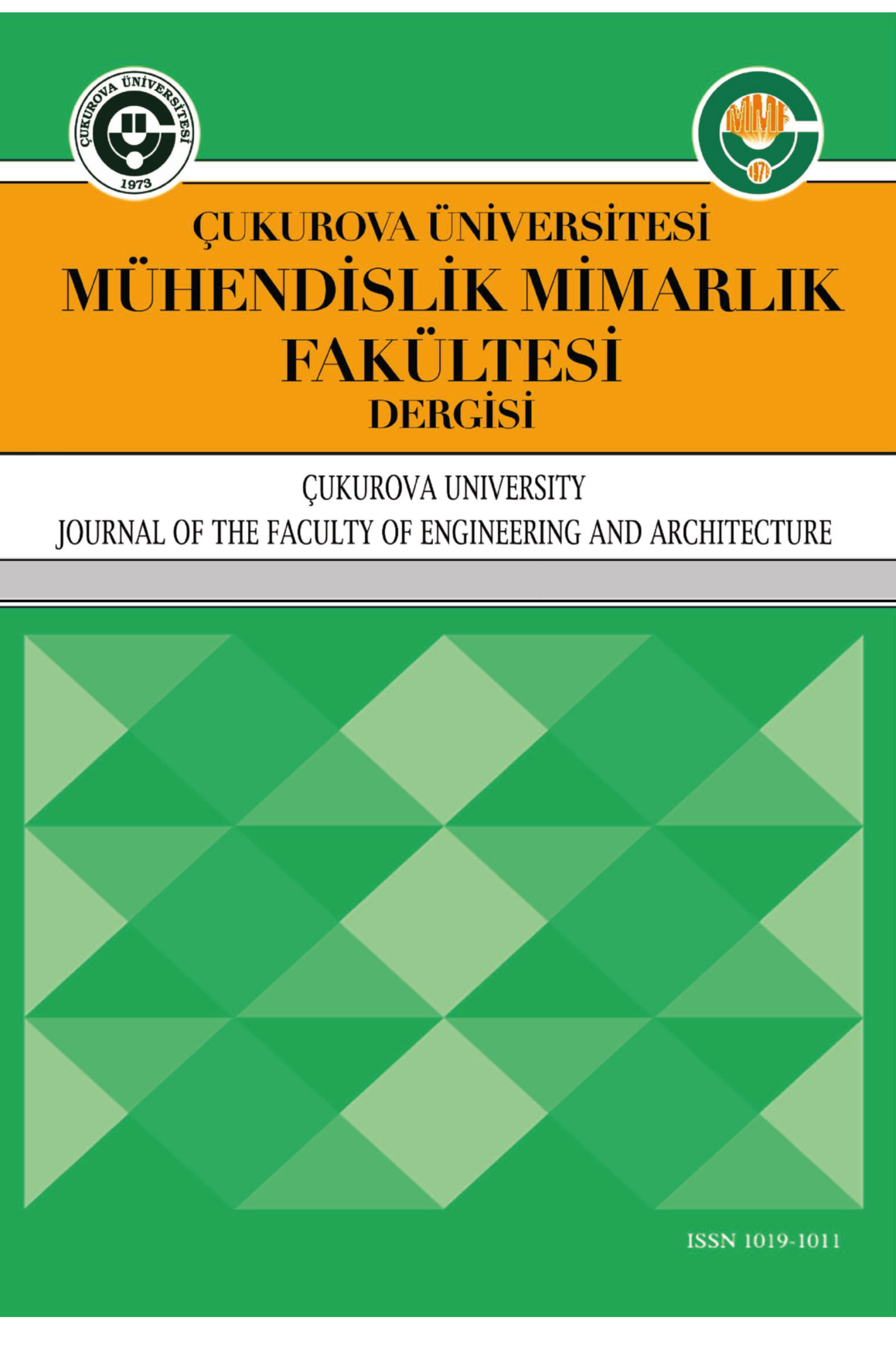 Çukurova Üniversitesi Mühendislik Fakültesi dergisi-Cover