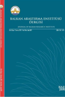 Trakya Üniversitesi Balkan Araştırma Enstitüsü Dergisi-Cover