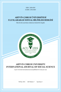 Artvin Çoruh Üniversitesi Uluslararası Sosyal Bilimler Dergisi-Cover