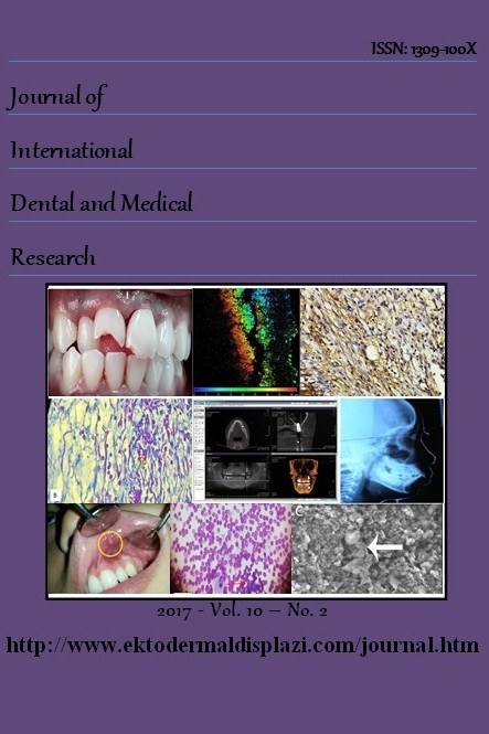 Journal Of International Dental And Medical Research-Cover