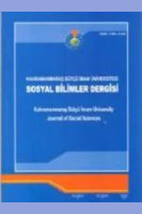 Kahramanmaraş Sütçü İmam Üniversitesi Sosyal Bilimler Dergisi