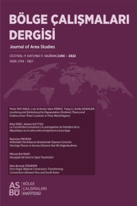 Bölge Çalışmaları Dergisi-Cover