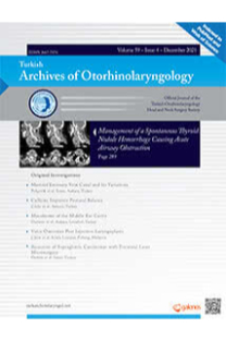 Turkish archives of otorhinolaryngology