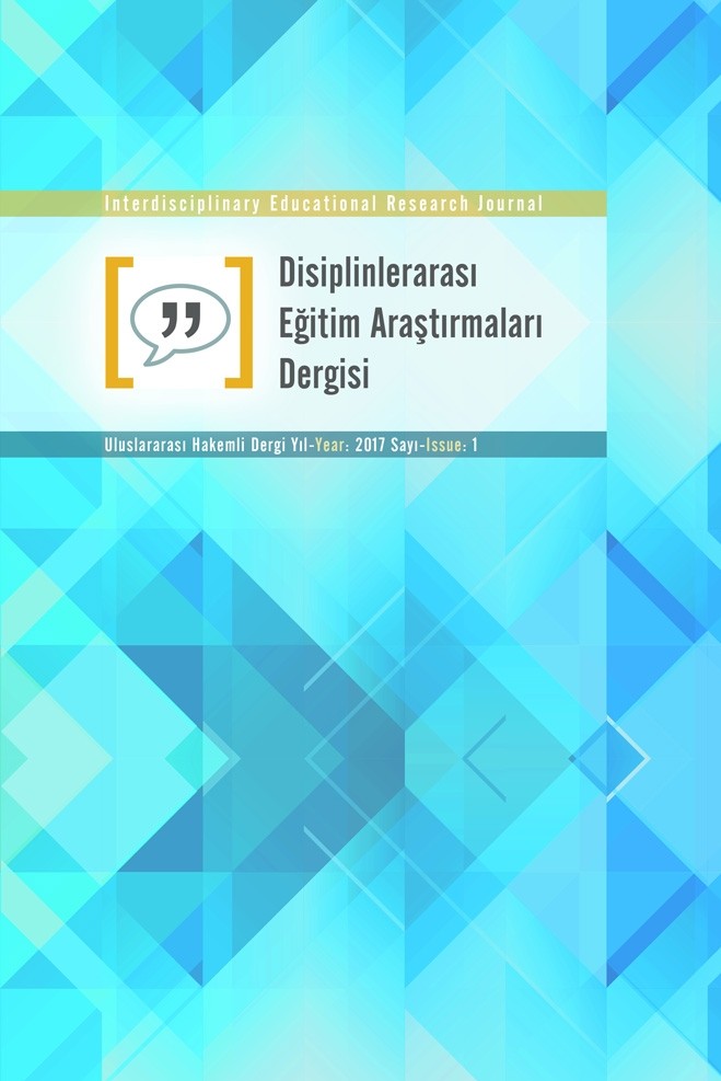 Disiplinlerarası Eğitim Araştırmaları Dergisi-Cover