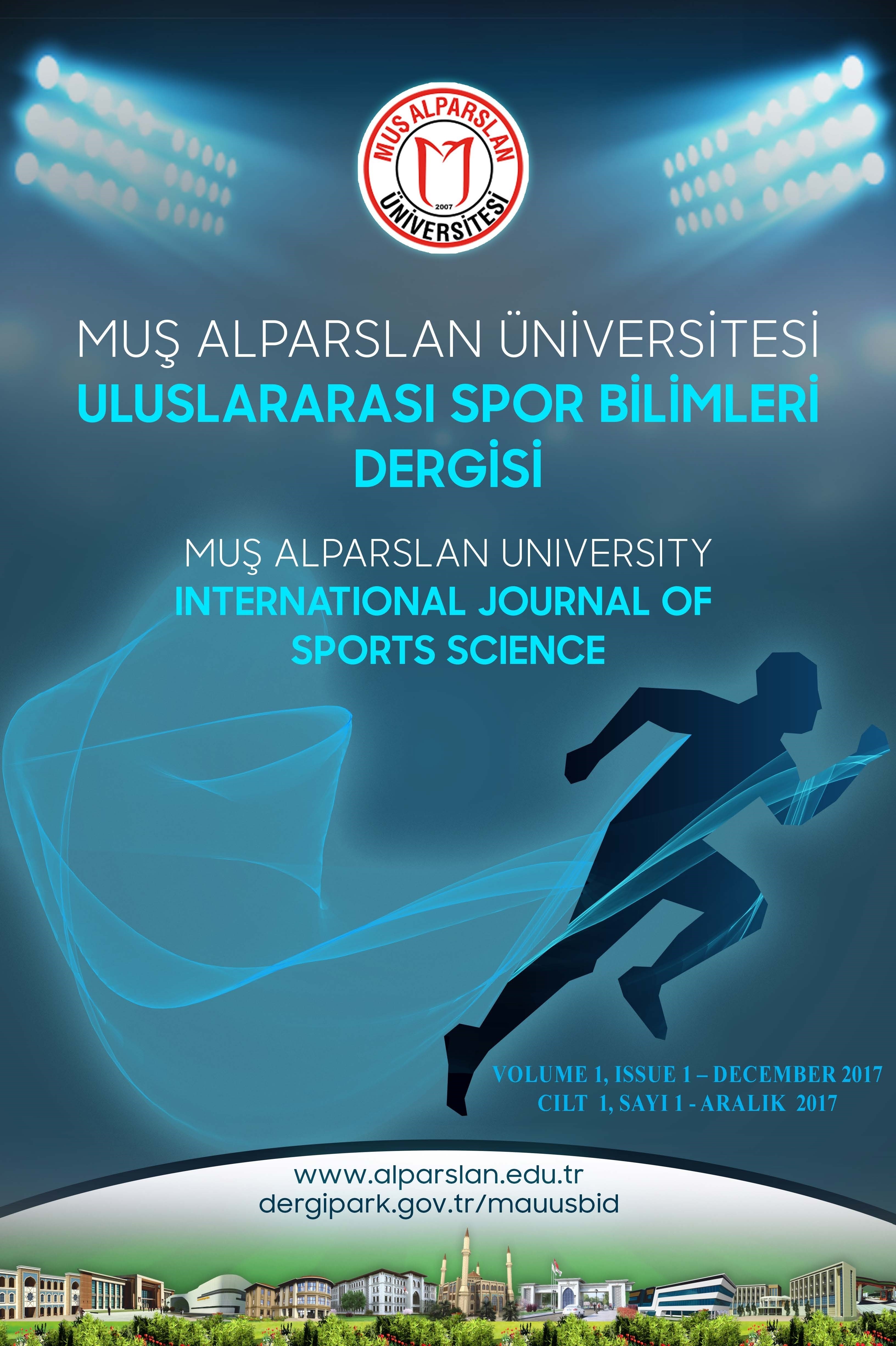 Muş Alparslan Üniversitesi Uluslararası Spor Bilimleri Dergisi-Cover