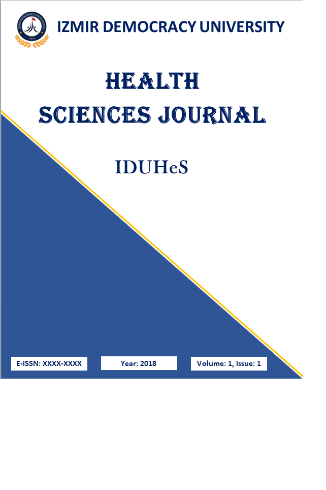 Izmir Democracy University Health Sciences Journal-Cover