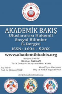 Akademik Bakış Uluslararası Hakemli Sosyal Bilimler Dergisi-Cover