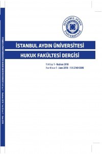 İstanbul Aydın Üniversitesi Hukuk Fakültesi Dergisi-Cover