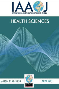 International Anatolia Academic Online Journal Health Sciences