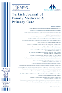 Turkish Journal of Family Medicine and Primary Care-Cover