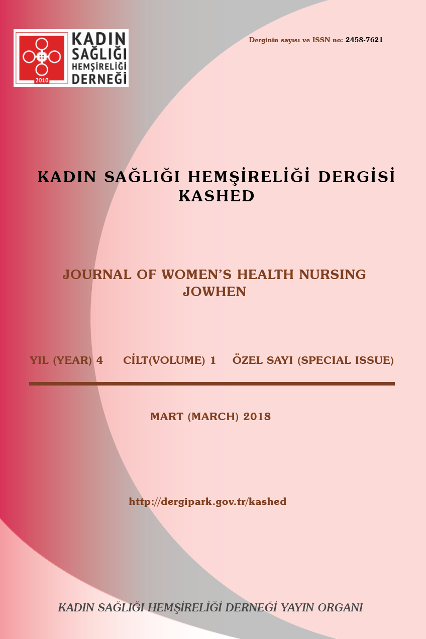 Kadın Sağlığı Hemşireliği Dergisi-Cover