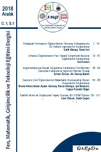 Fen Matematik Girişimcilik ve Teknoloji Eğitimi Dergisi-Cover