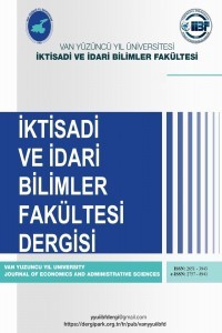 Van Yüzüncü Yıl Üniversitesi İktisadi ve İdari Bilimler Fakültesi Dergisi-Cover