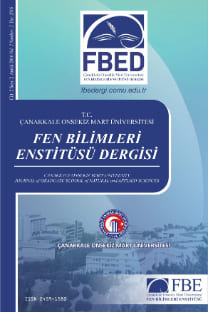 Çanakkale Onsekiz Mart Üniversitesi Fen Bilimleri Enstitüsü Dergisi-Cover