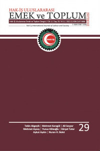 Hak İş Uluslararası Emek ve Toplum Dergisi-Cover