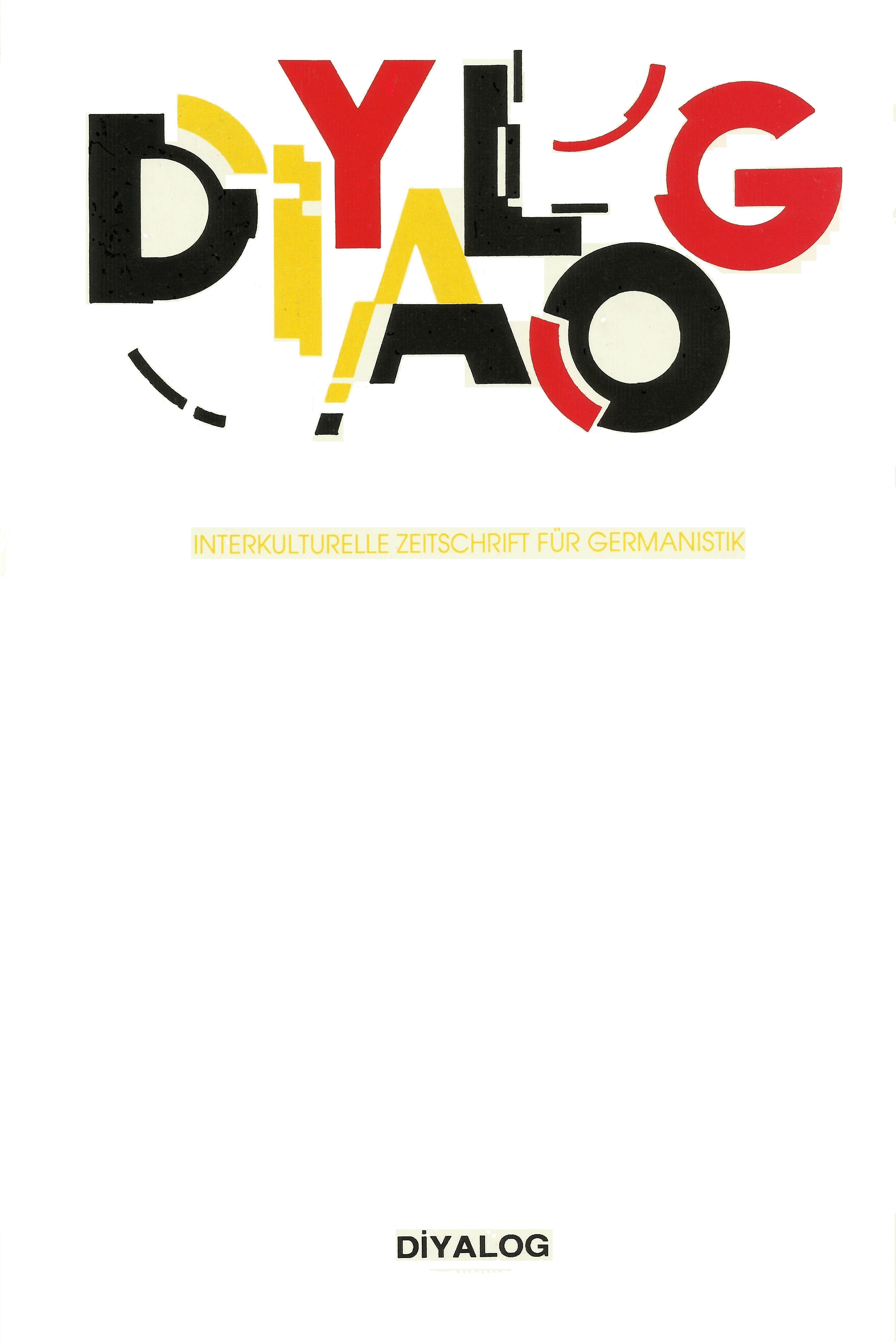 Diyalog Interkulturelle Zeitschrift Für Germanistik-Cover