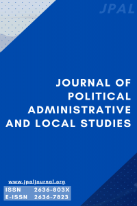 Journal of Political Administrative and Local Studies-Cover
