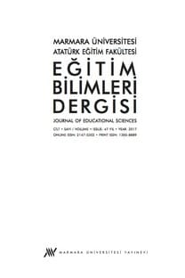 Marmara Üniversitesi Atatürk Eğitim Fakültesi Eğitim Bilimleri Dergisi-Cover