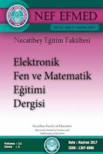 Necatibey Eğitim Fakültesi Elektronik Fen ve Matematik Eğitimi Dergisi-Cover