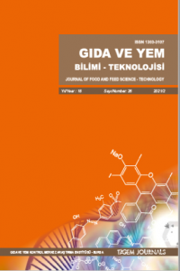 Gıda ve Yem Bilimi Teknolojisi Dergisi-Cover