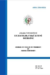 Ankara Üniversitesi Eczacılık Fakültesi Dergisi-Cover