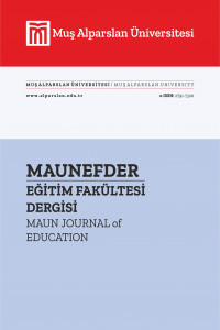 Muş Alparslan Üniversitesi Eğitim Fakültesi Dergisi-Cover