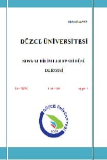 Düzce Üniversitesi Sosyal Bilimler Enstitüsü Dergisi-Cover