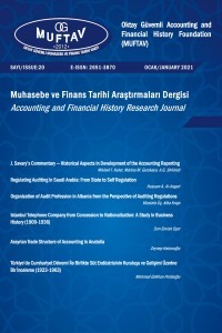 Muhasebe ve Finans Tarihi Araştırmaları Dergisi-Cover