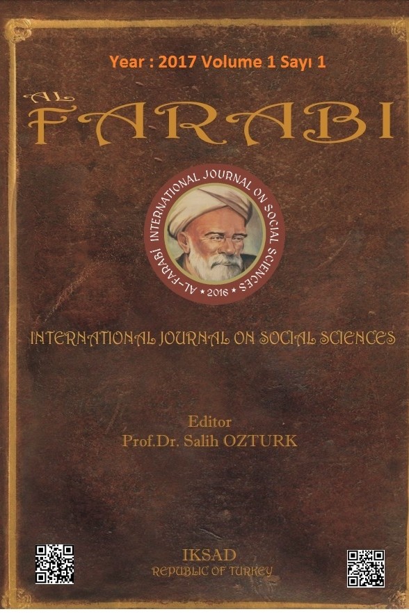 Al Farabi Uluslararası Sosyal Bilimler Dergisi-Cover