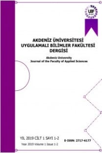 Uygulamalı Bilimler Fakültesi Dergisi-Cover