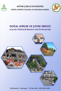 Doğal Afetler ve Çevre Dergisi-Cover