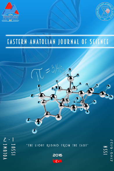 Eastern Anatolian Journal of Science-Cover