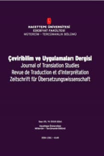 Çeviribilim ve Uygulamaları Dergisi-Cover