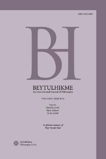 Beytulhikme An International Journal of Philosophy-Cover