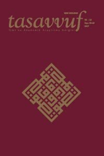Tasavvuf İlmi ve Akademik Araştırma Dergisi-Cover