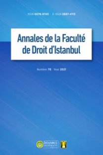 Annales de la Faculté de Droit d’Istanbul-Cover