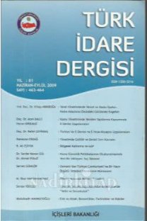 Türk İdare Dergisi-Cover